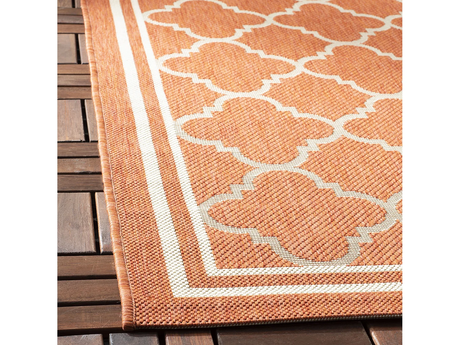 Tapis Orange/Neutre 122 X 170 cm - Bleeker