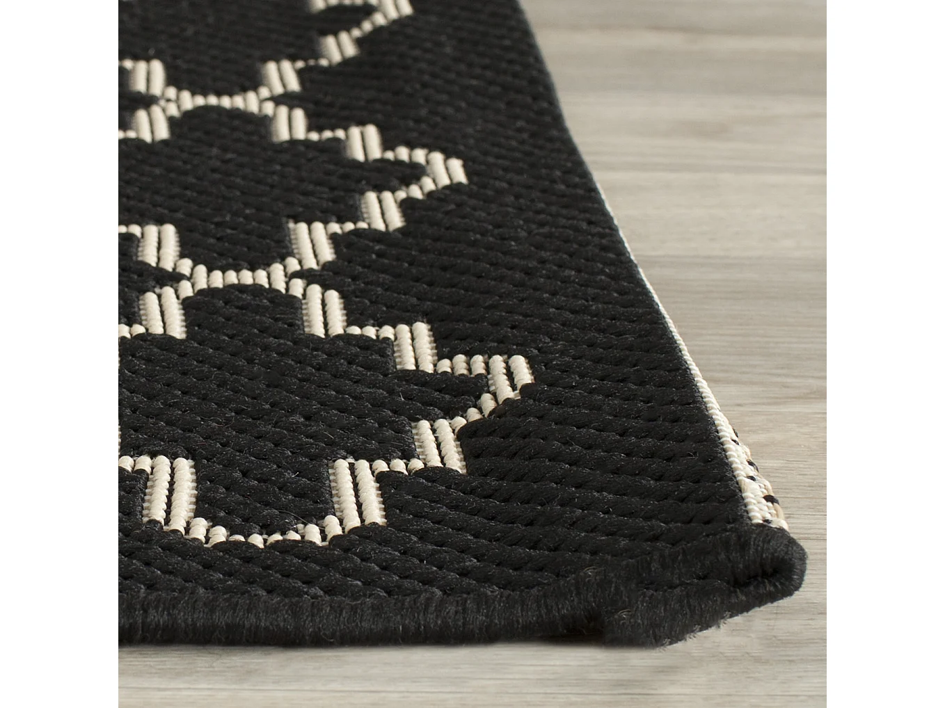 Tapis Noir/Neutre 122 X 170 cm - Zinnia