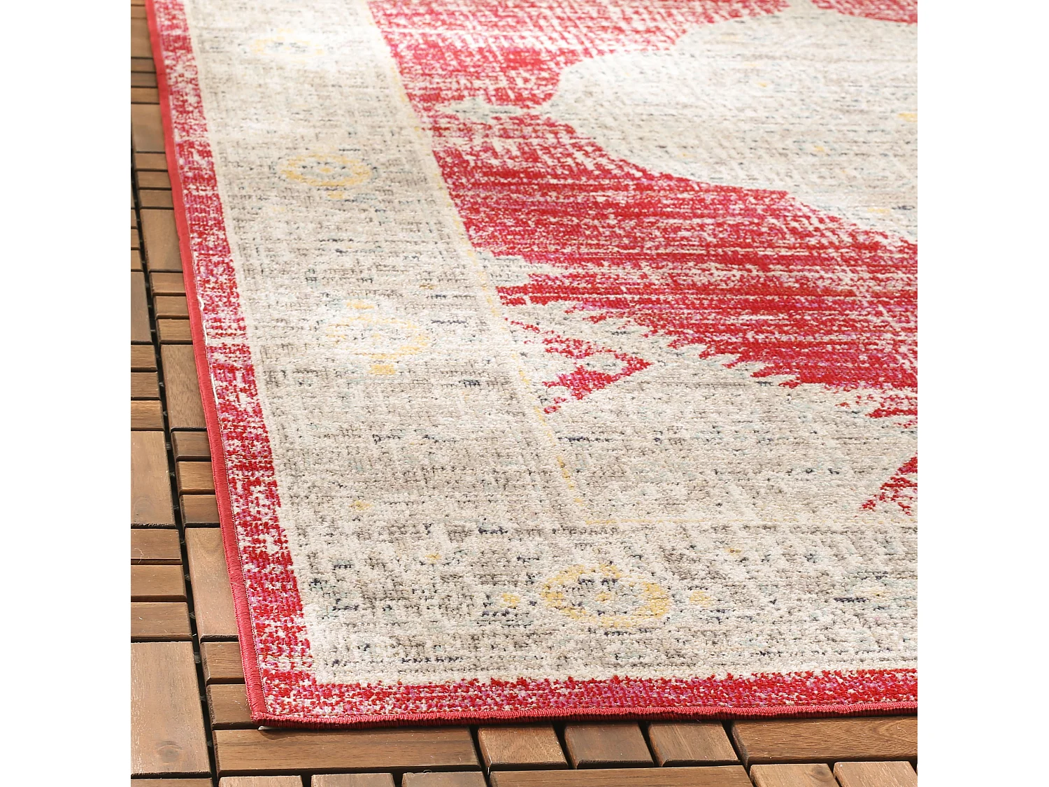 Tapis Rose/Gris 122 X 183 cm - Aleah