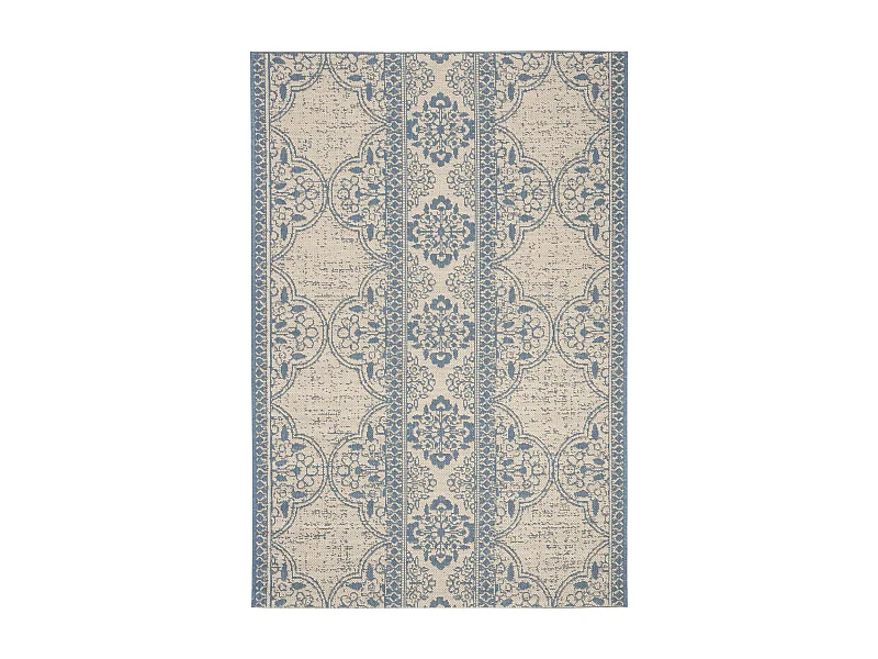 Tapis Bleu/Neutre 91 X 152 cm - Borano