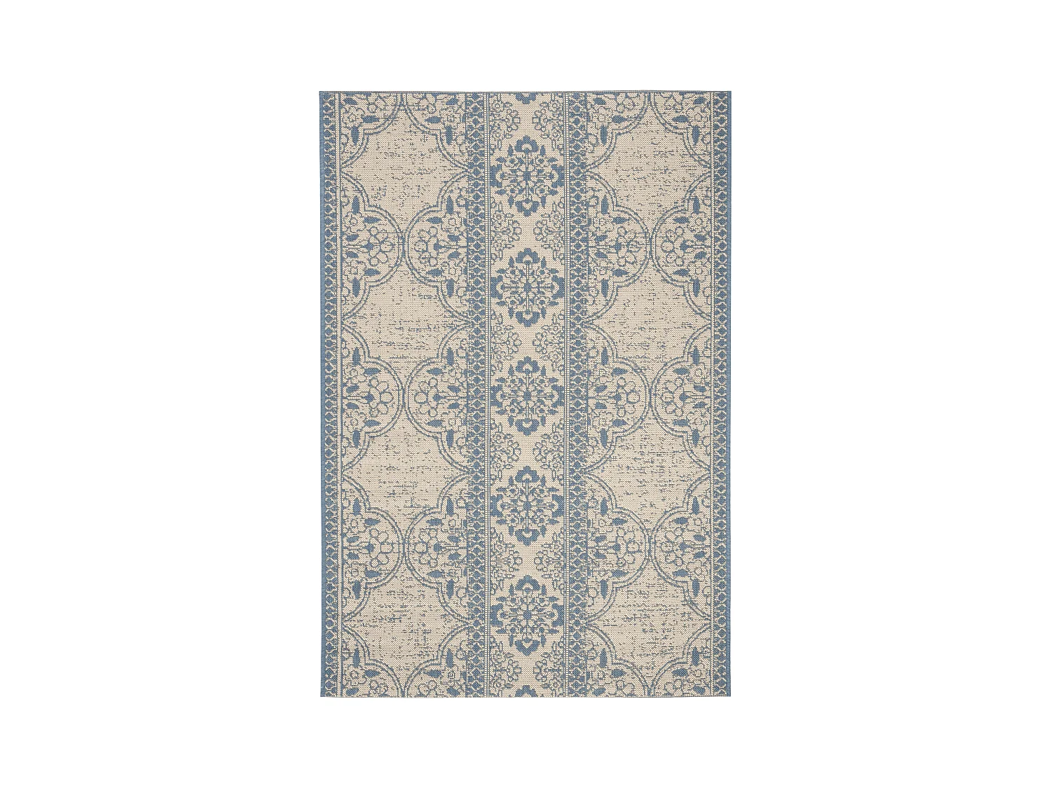 Tapis Bleu/Neutre 91 X 152 cm - Borano