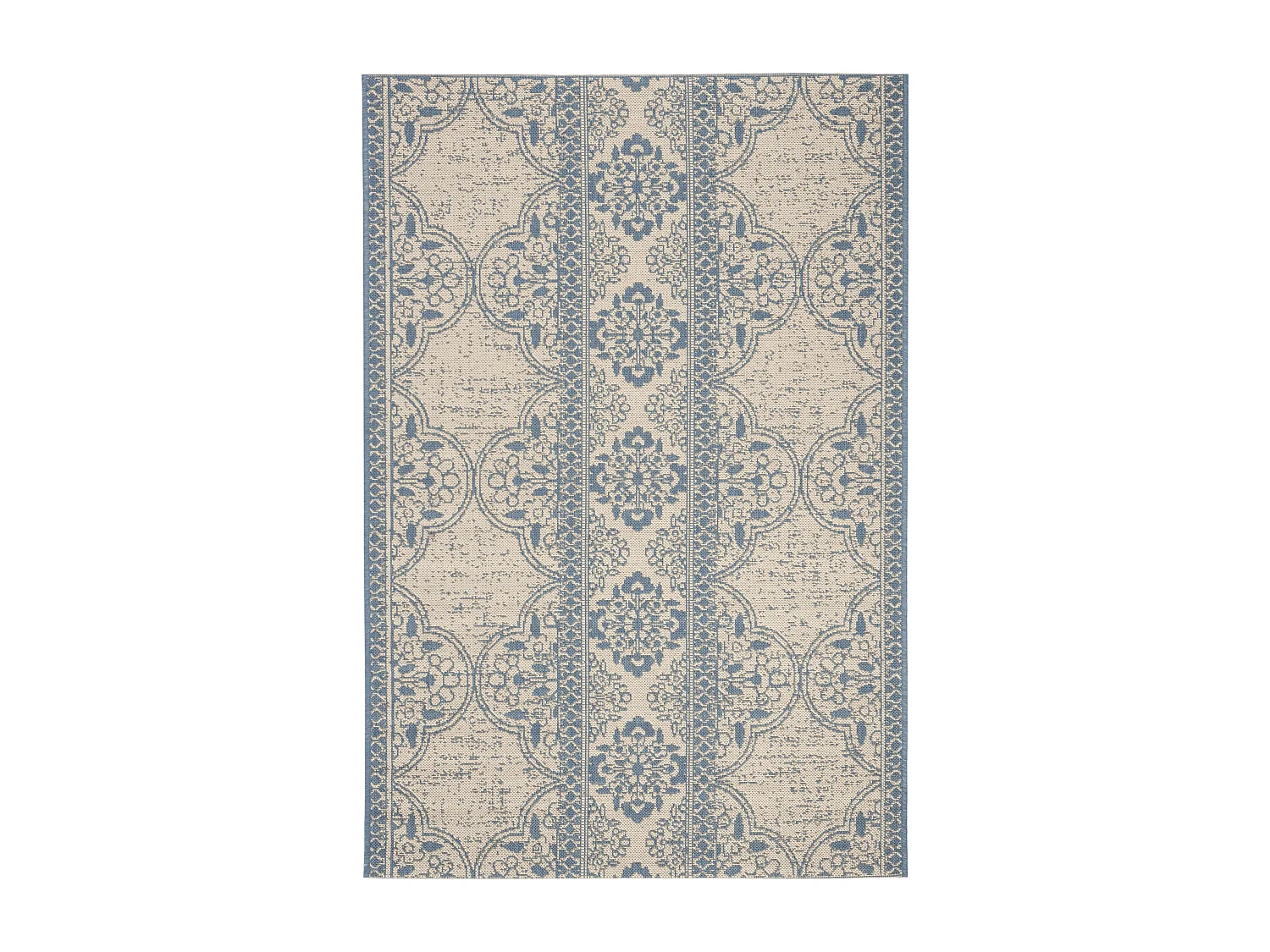 Tapis Bleu/Neutre 91 X 152 cm - Borano