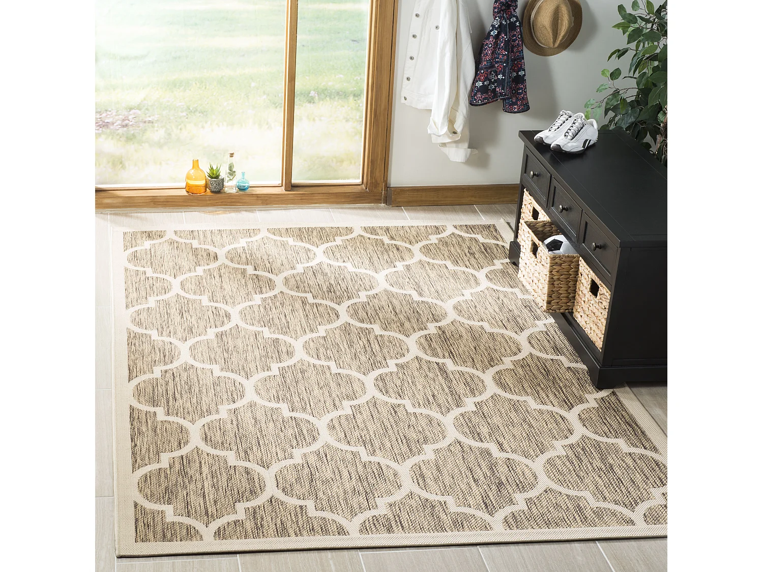 Tapis Marron/Neutre 122 X 170 cm - Arista