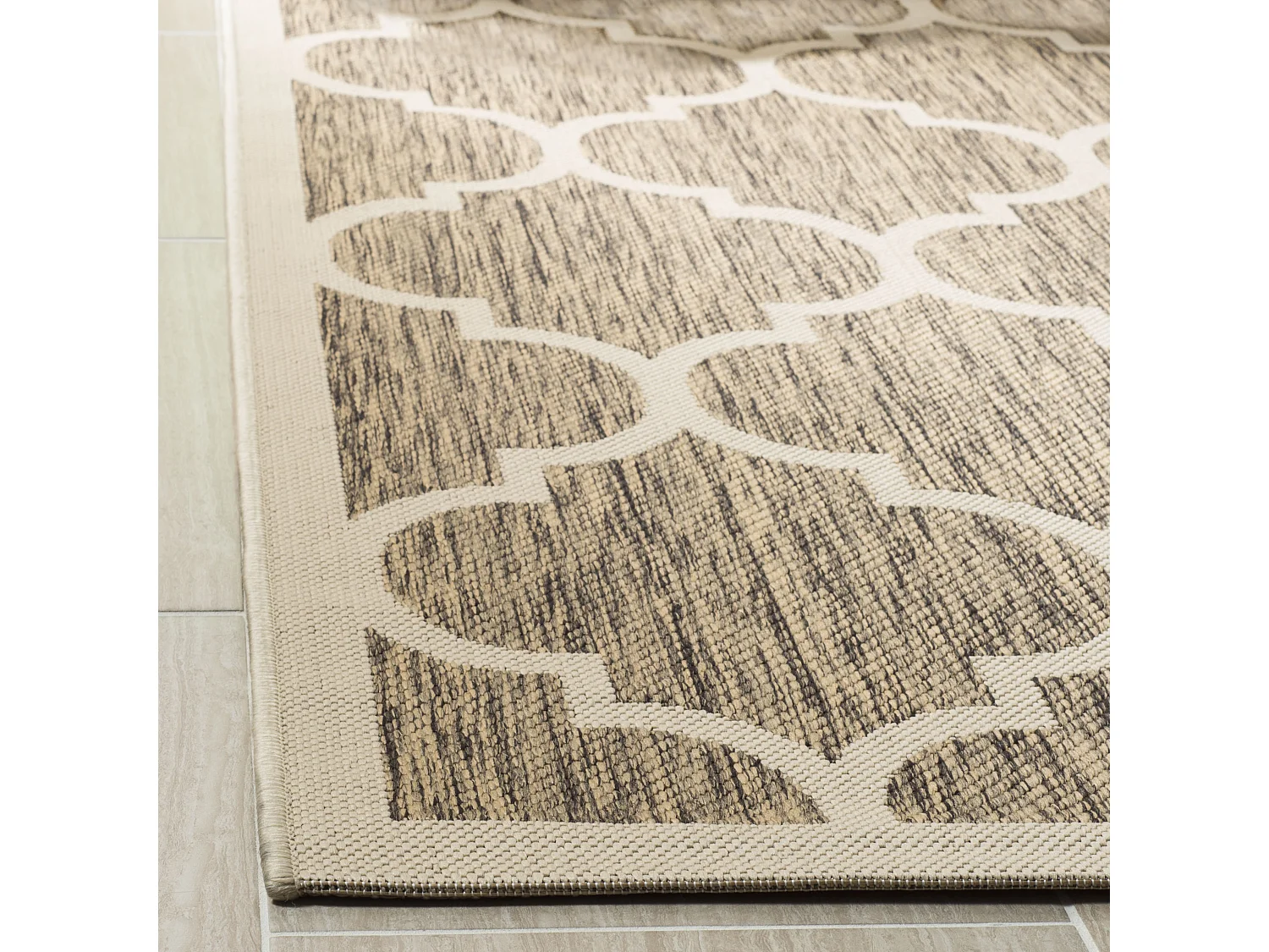 Tapis Marron/Neutre 122 X 170 cm - Arista