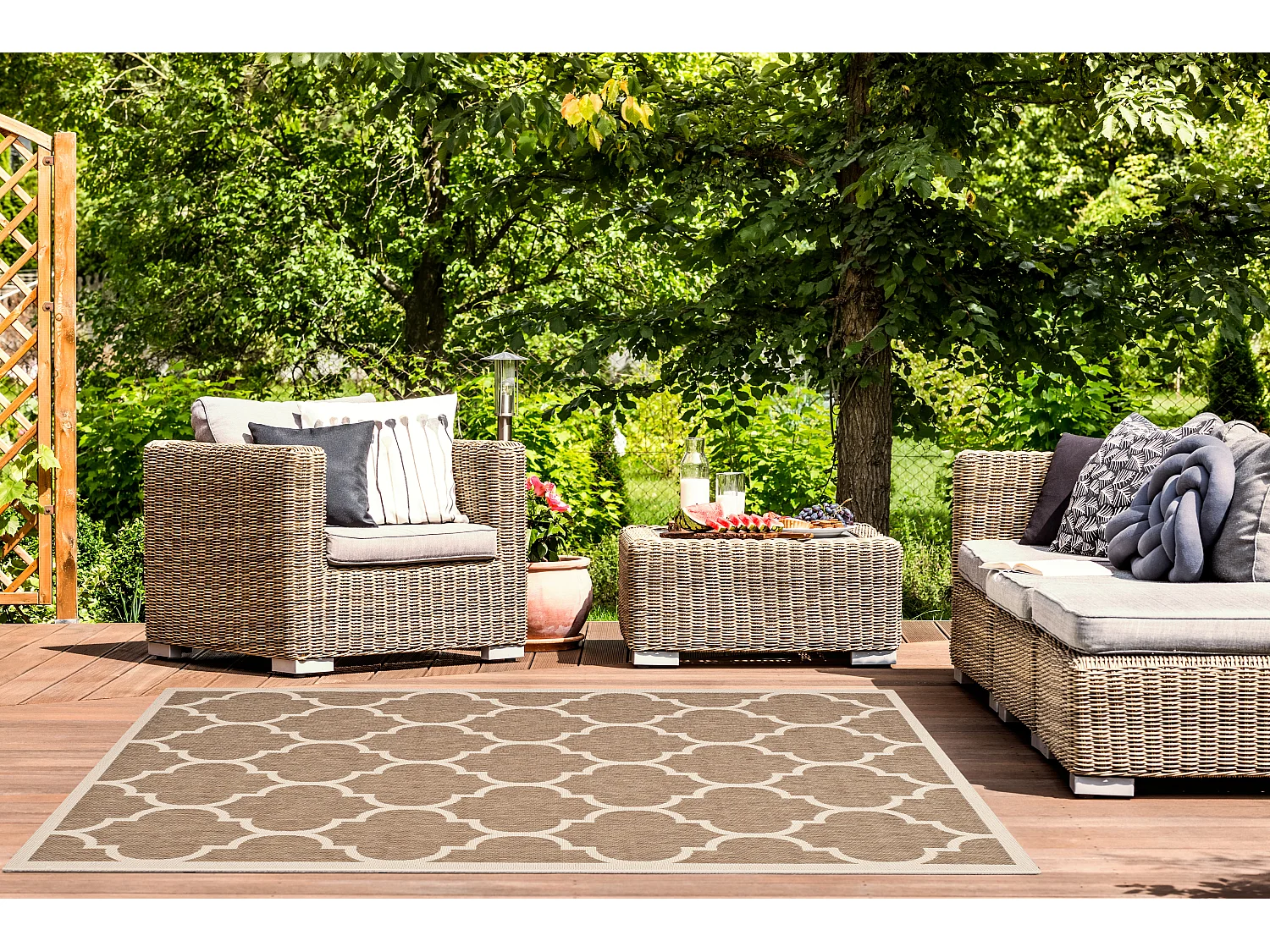 Tapis Marron/Neutre 122 X 170 cm - Arista