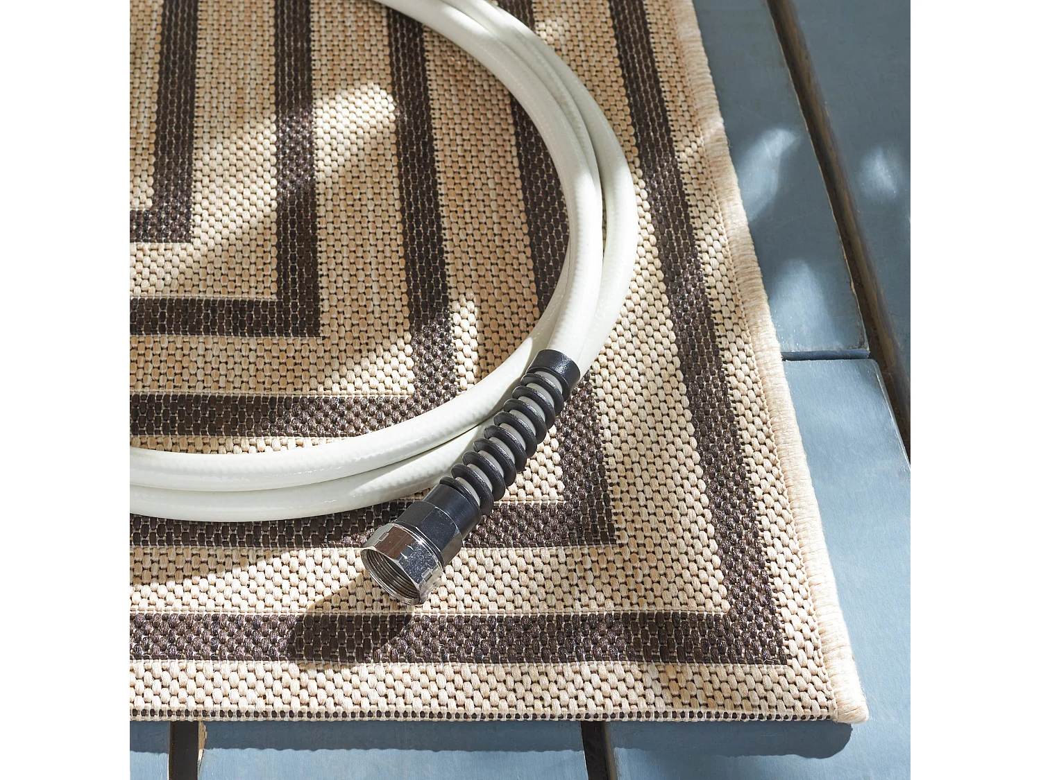 Tapis Neutre/Marron 91 X 152 cm - Ravello