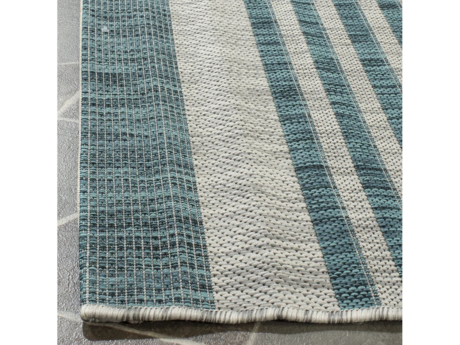 Tapis Gris/Bleu 122 X 170 cm - Wilshire