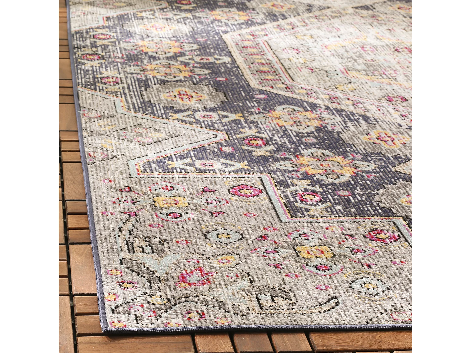 Tapis Noir/Multicolore 122 X 183 cm - Annik