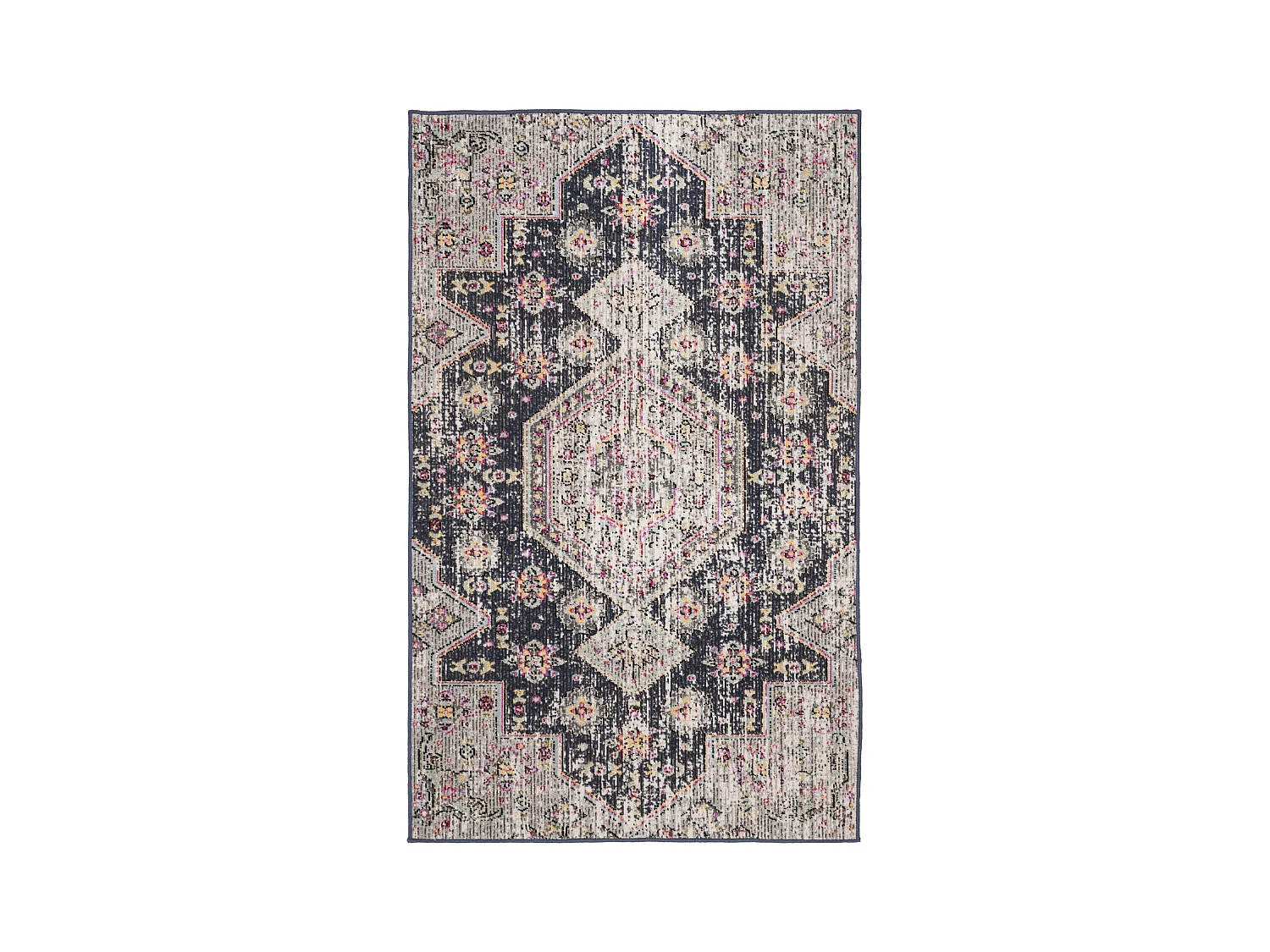 Tapis Noir/Multicolore 91 X 152 cm - Annik