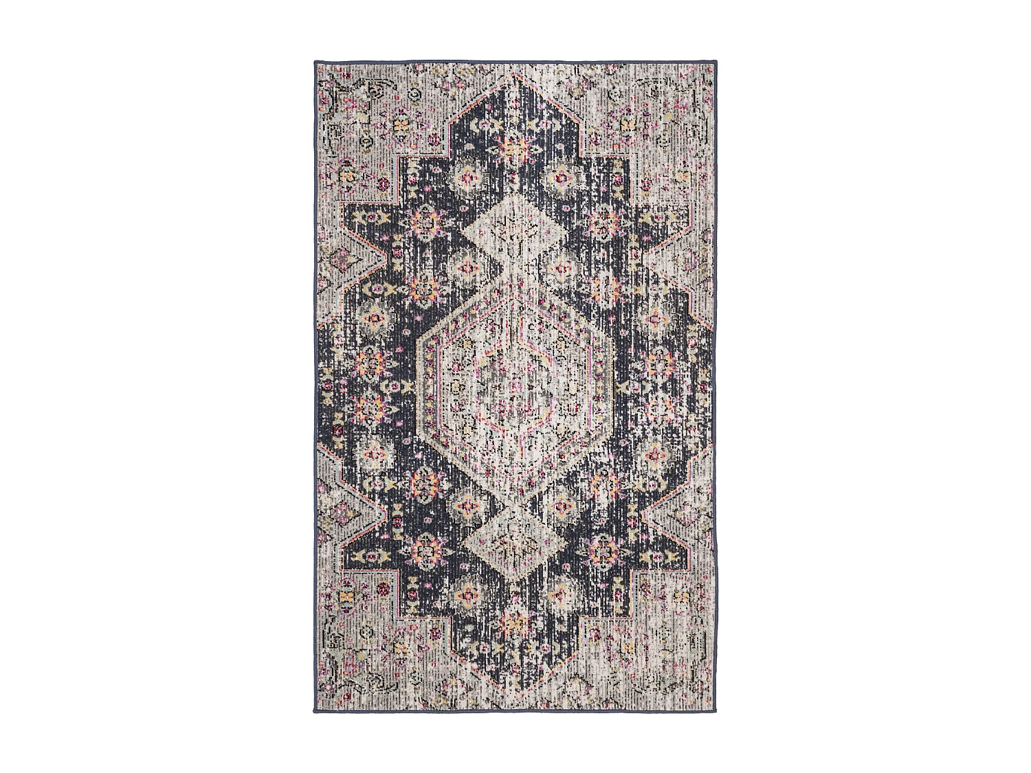 Tapis Noir/Multicolore 91 X 152 cm - Annik