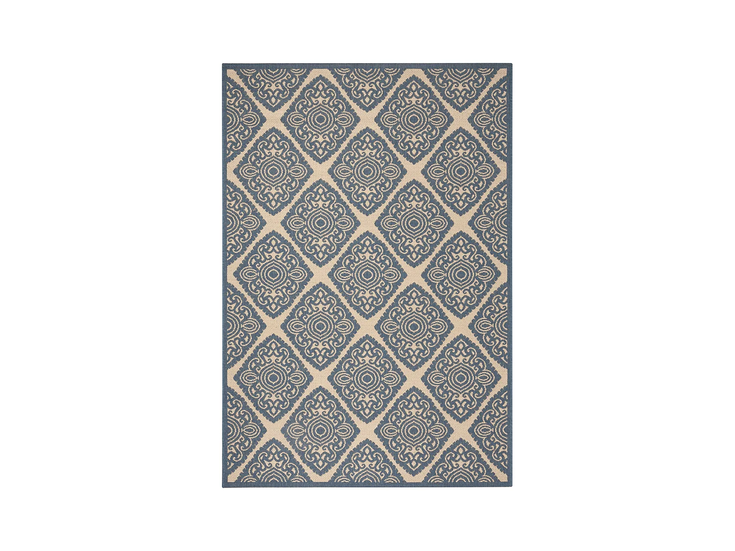 Tapis Neutre/Bleu 122 X 183 cm - Salina
