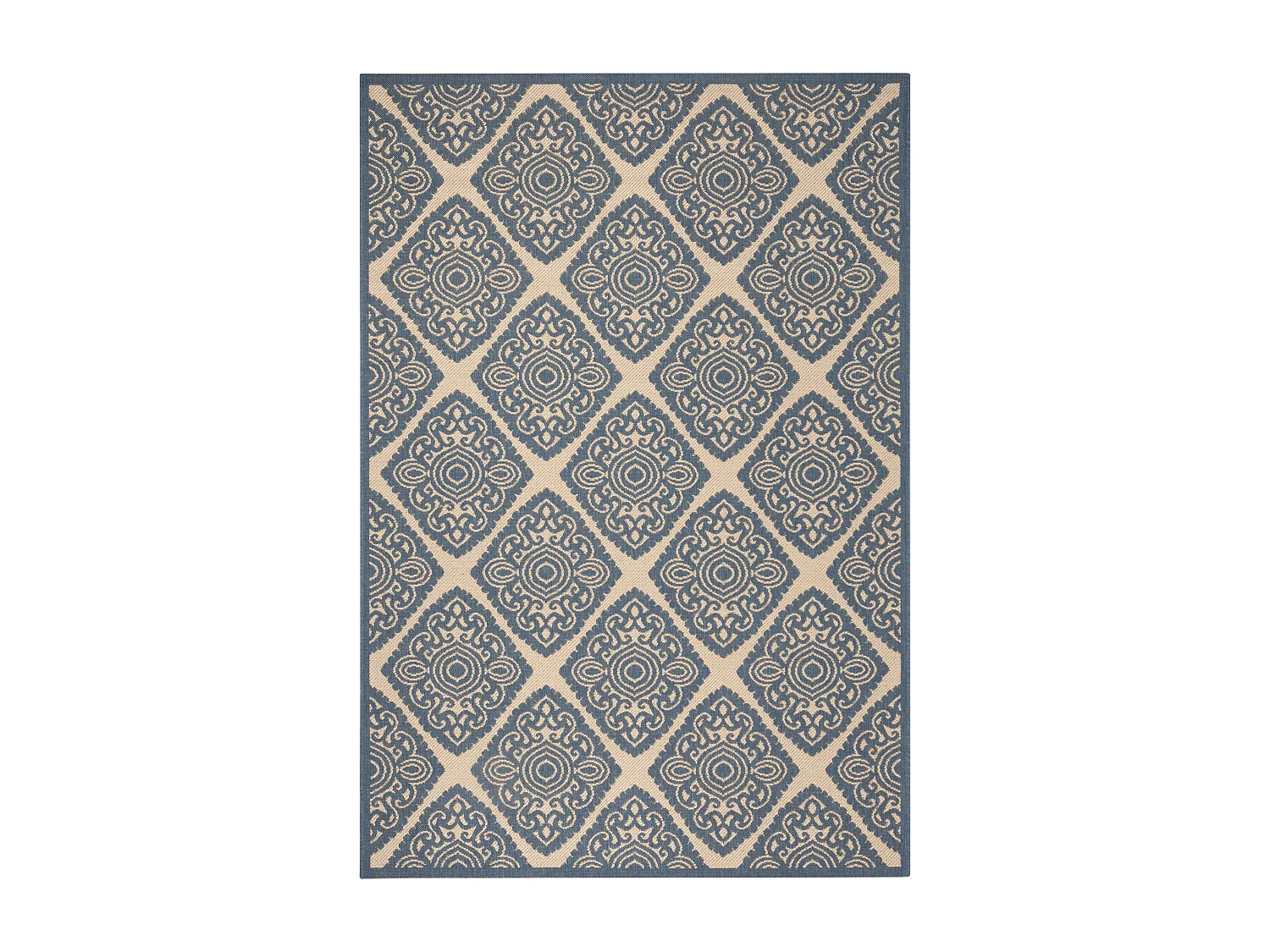 Tapis Neutre/Bleu 122 X 183 cm - Salina