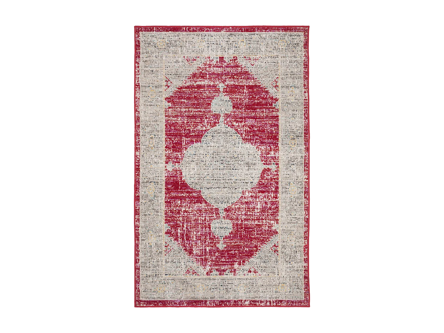 Tapis Rose/Gris 91 X 152 cm - Aleah