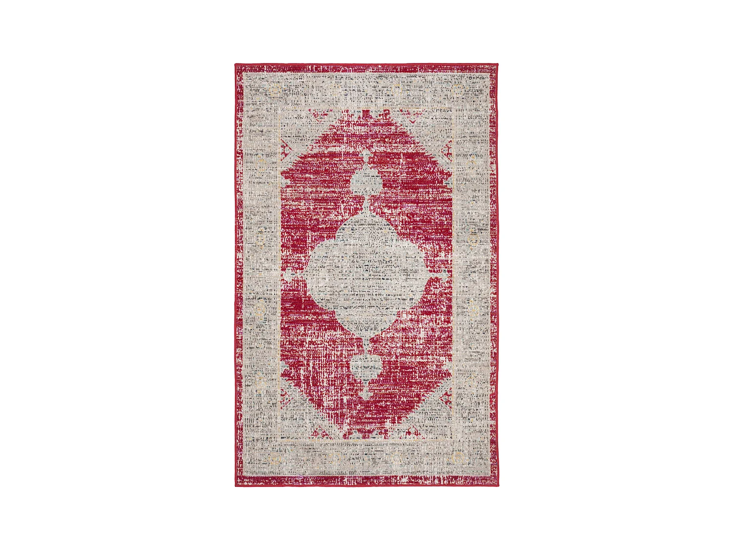 Tapis Rose/Gris 91 X 152 cm - Aleah