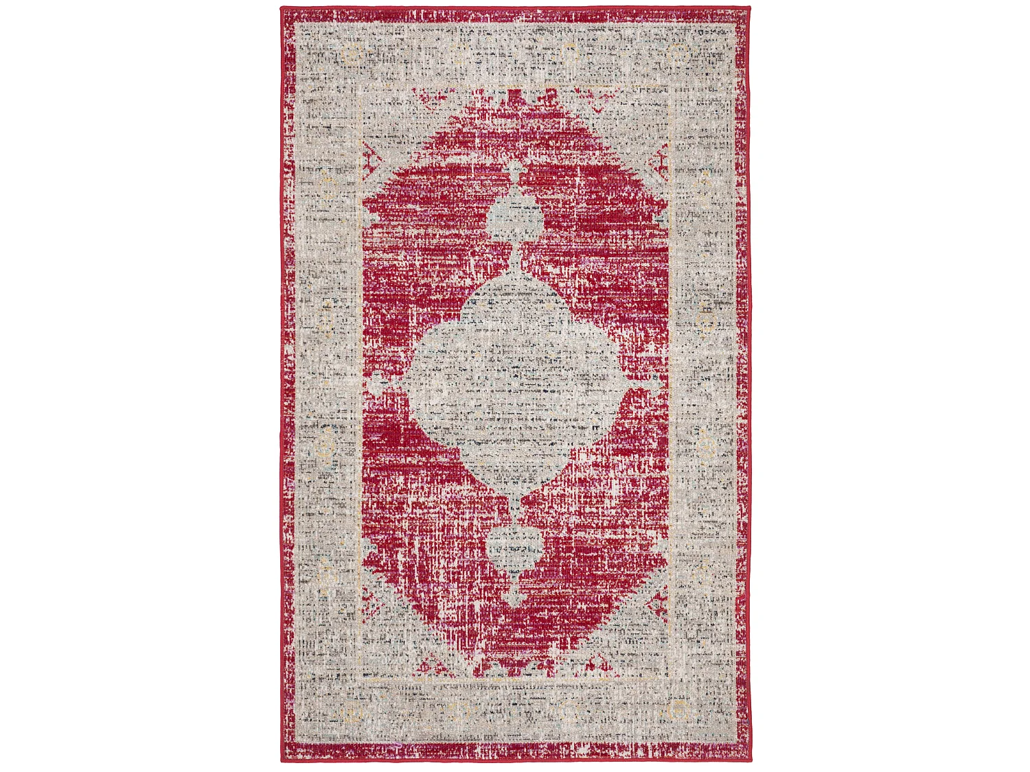 Tapis Rose/Gris 91 X 152 cm - Aleah
