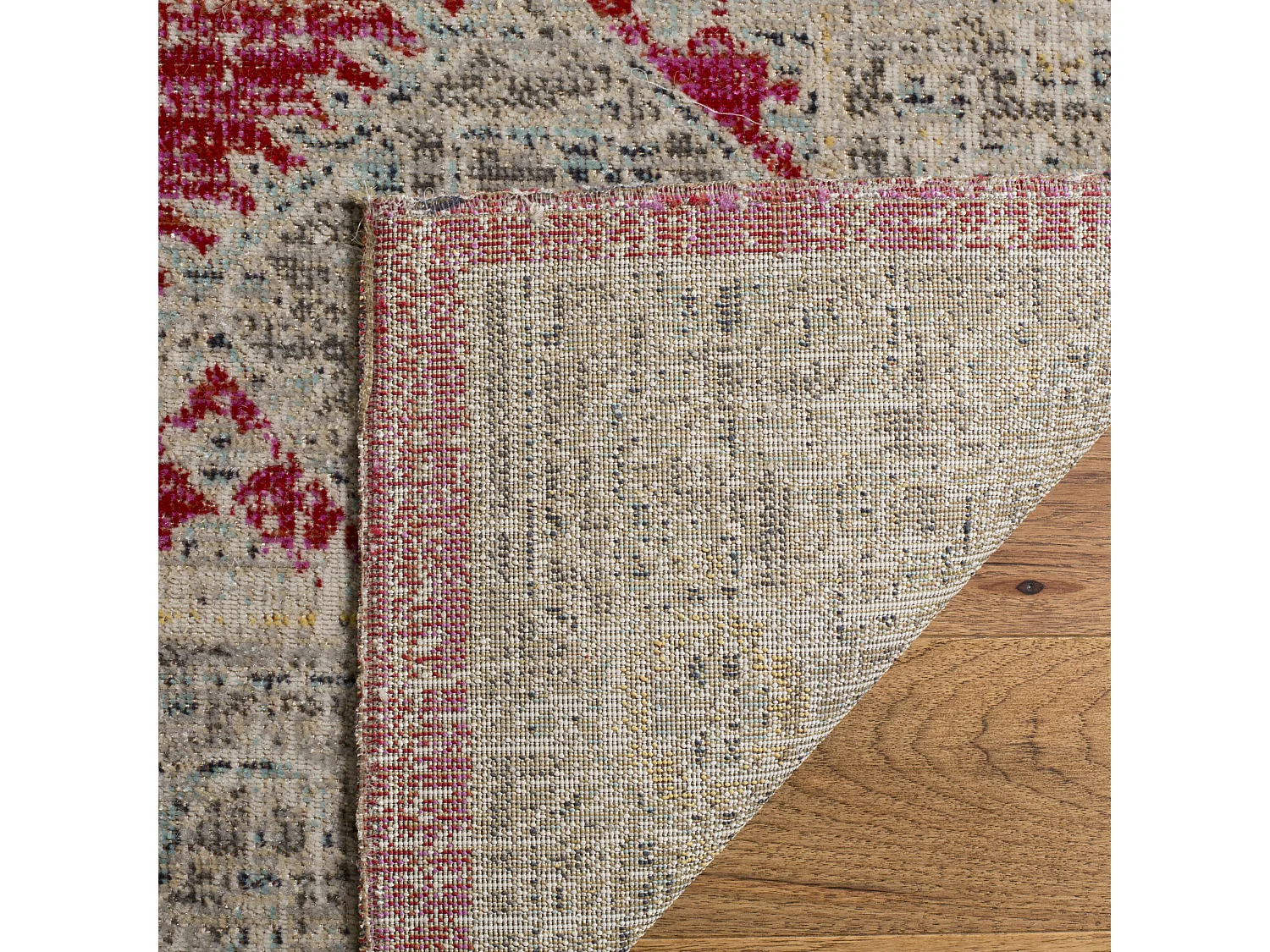 Tapis Rose/Gris 91 X 152 cm - Aleah