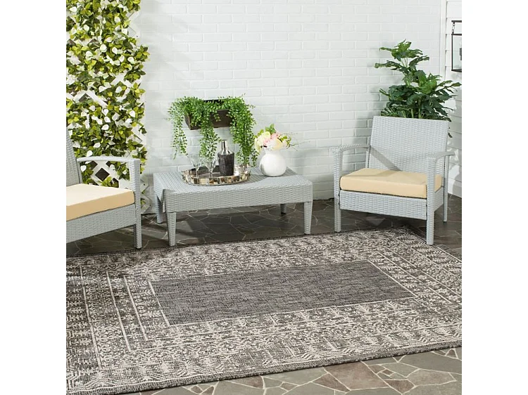 Tapis Noir/Neutre 122 X 170 cm - Marea