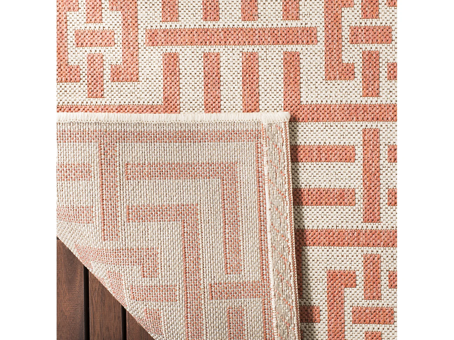 Tapis Neutre/Rouge 122 X 183 cm - Lipari