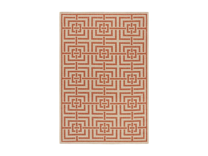 Tapis Neutre/Rouge 122 X 183 cm - Lipari