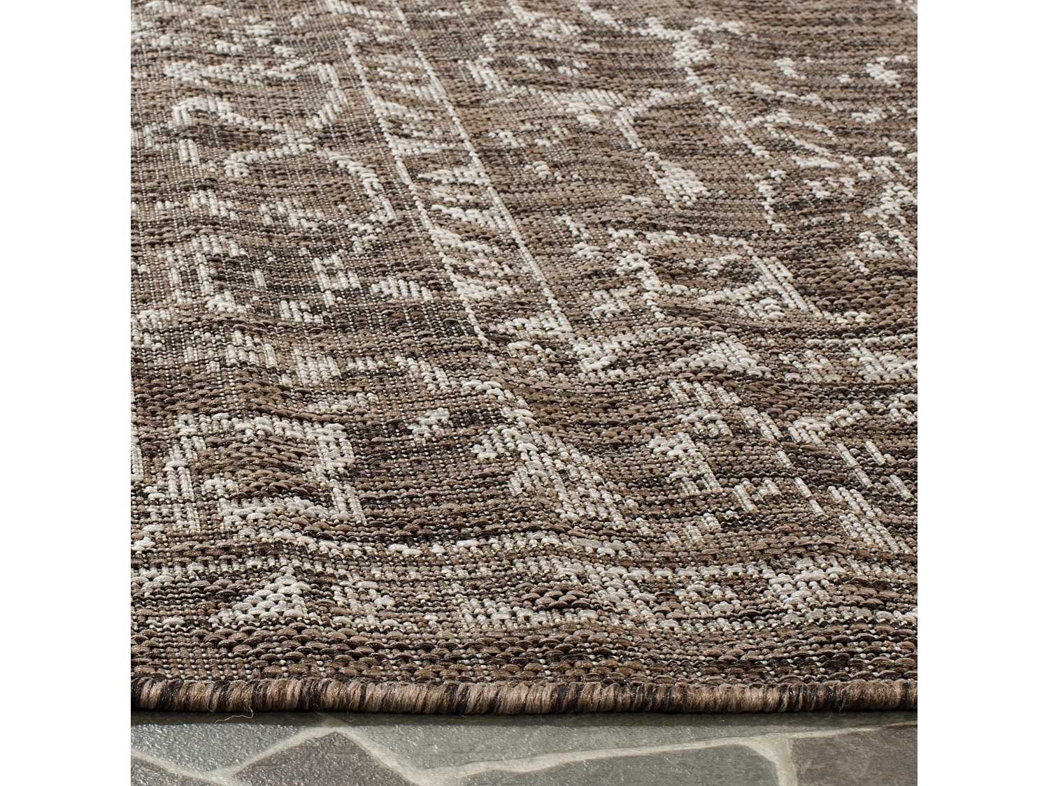 Tapis Marron/Neutre 122 X 170 cm - Mirabelle