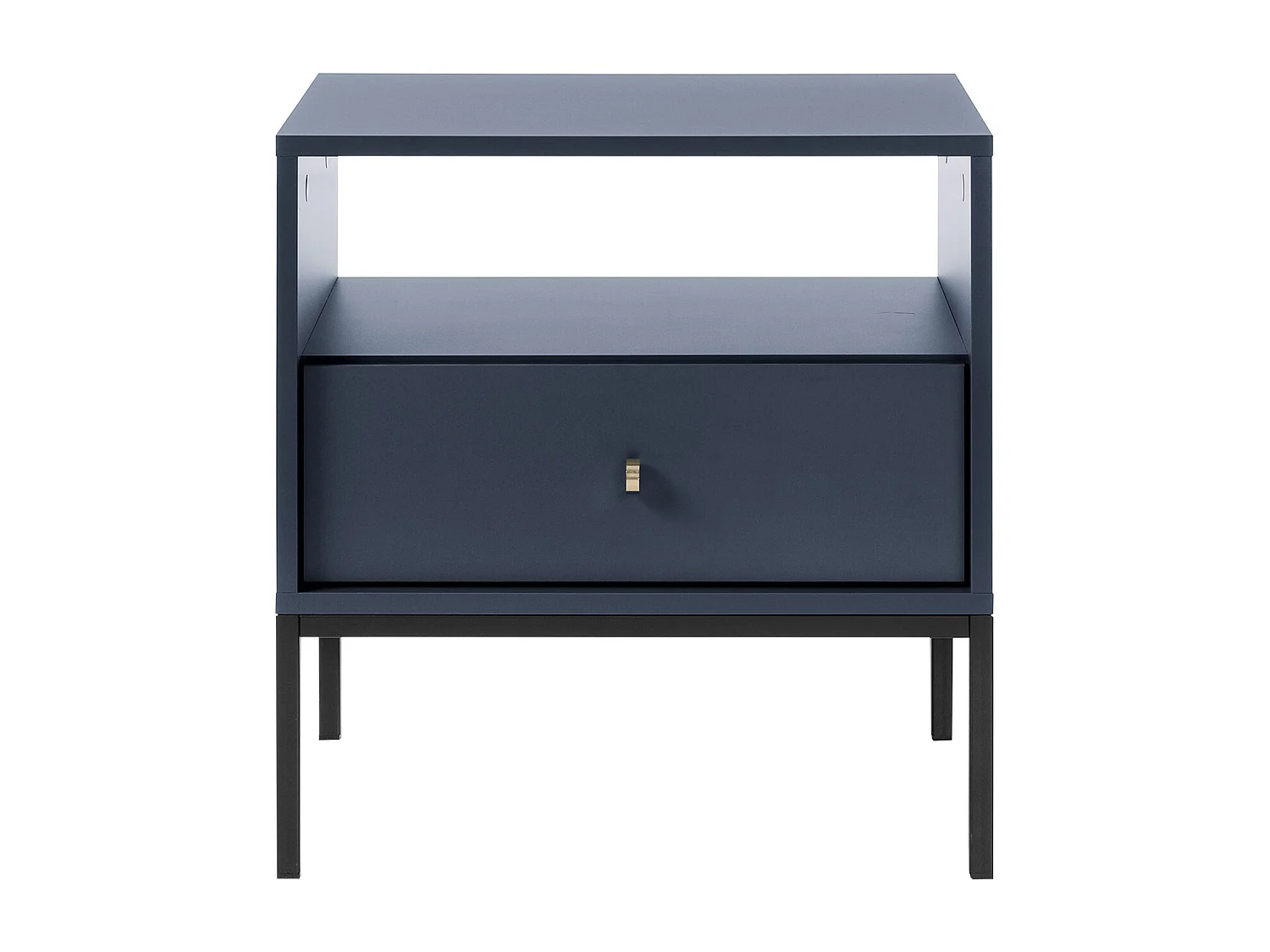 Comodino 1 cassetto e 1 nicchia Blu - BOGDAN