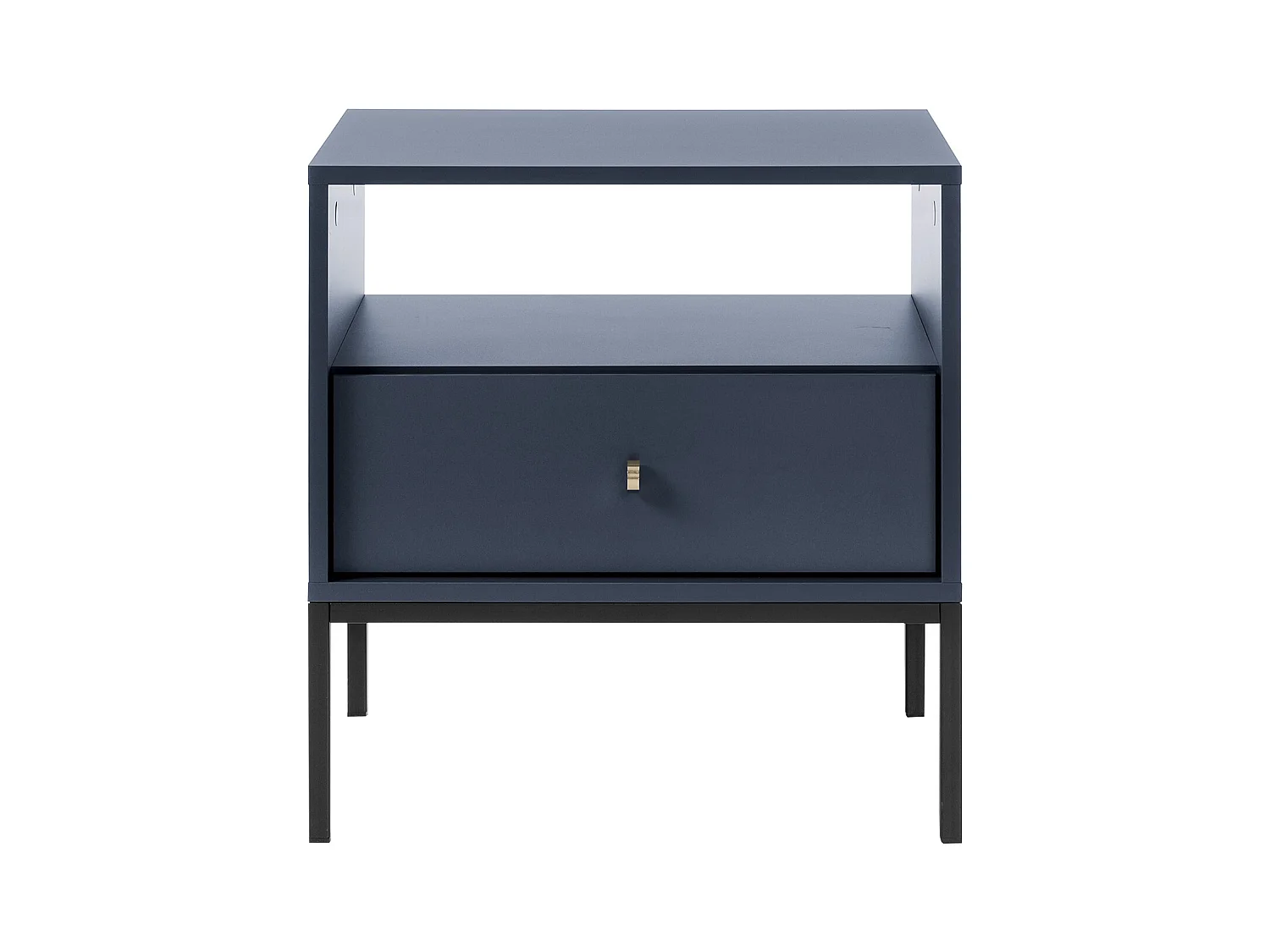 Nachttisch mit 1 Schublade & 1 Ablage - Blau - BOGDAN