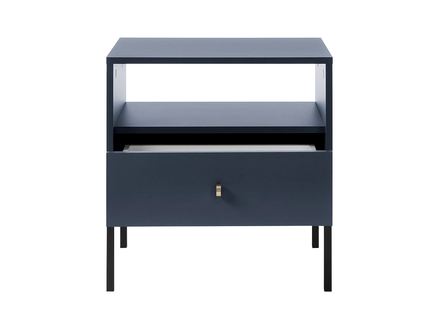 Nachttisch mit 1 Schublade & 1 Ablage - Blau - BOGDAN
