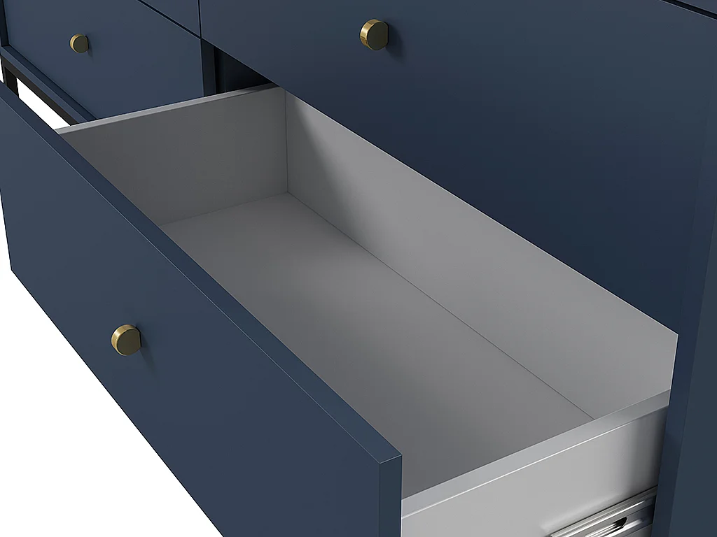 Ladekast BOGDAN - 6 laden - Blauw