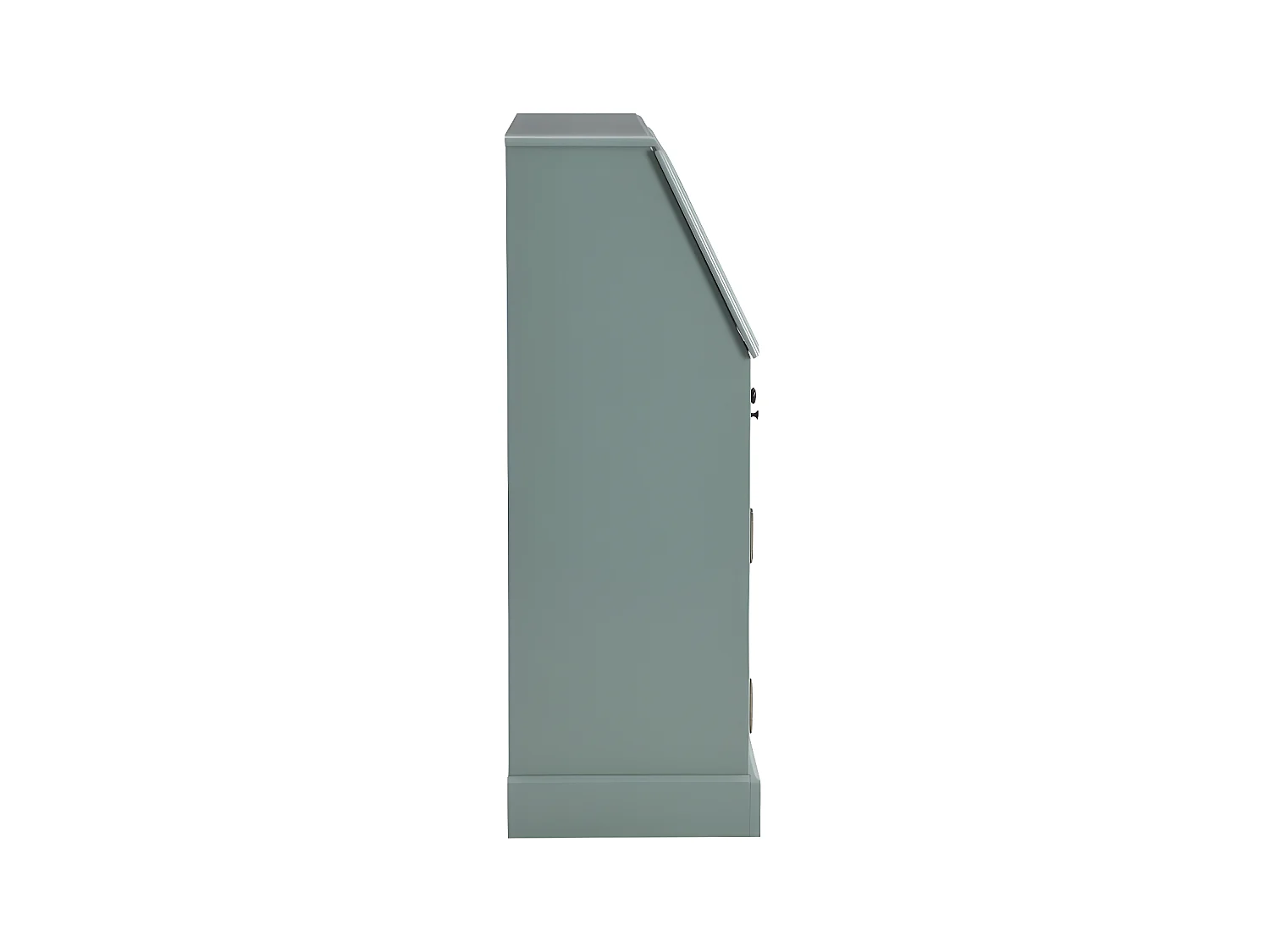 Secrétaire en pin et MDF - Coloris : Vert amande - CLEORE