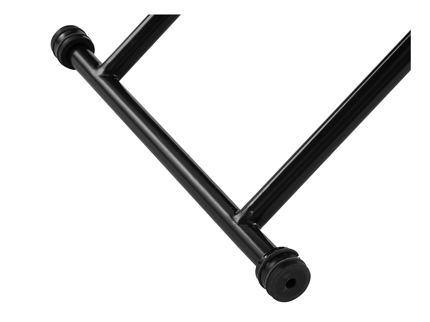 Table extensible et relevable 2 en 1 - MDF et acier - Naturel et noir - MORIALA