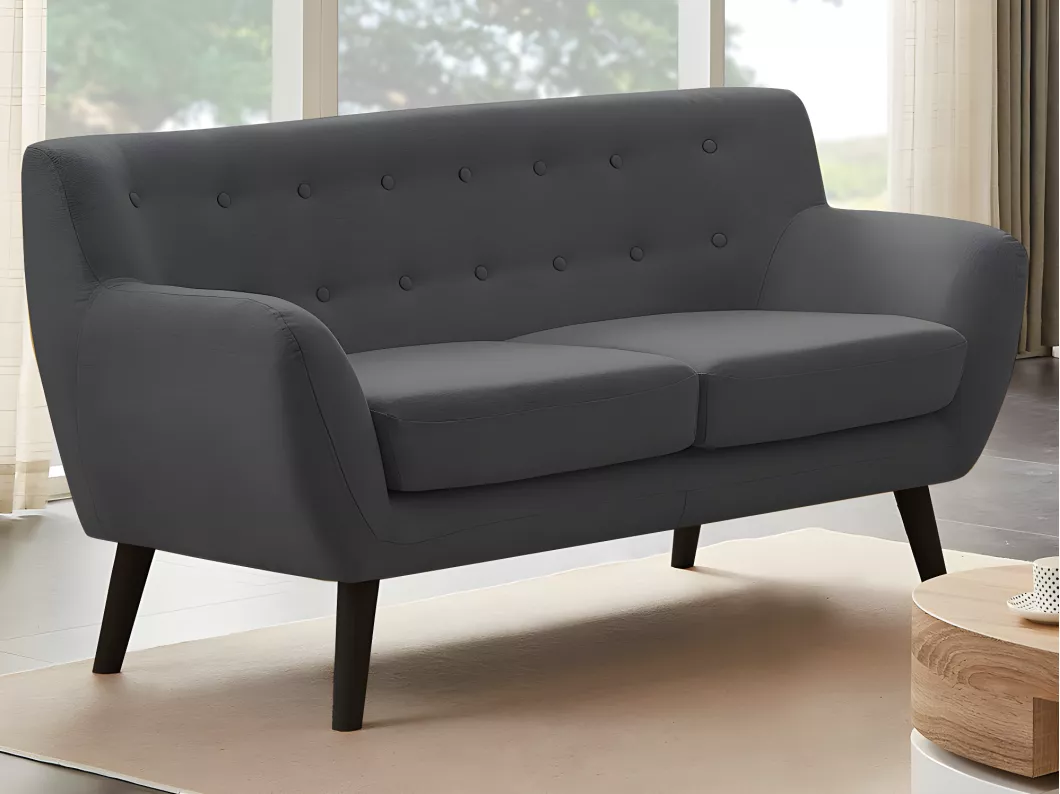 Kauf Unique Sofa 2-Sitzer - Stoff - Anthrazit - SERTI II