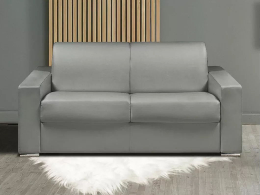 Kauf Unique Schlafsofa 2-Sitzer CALITO - Grau - Liegefläche: 120 cm - Matratzenhöhe: 22 cm