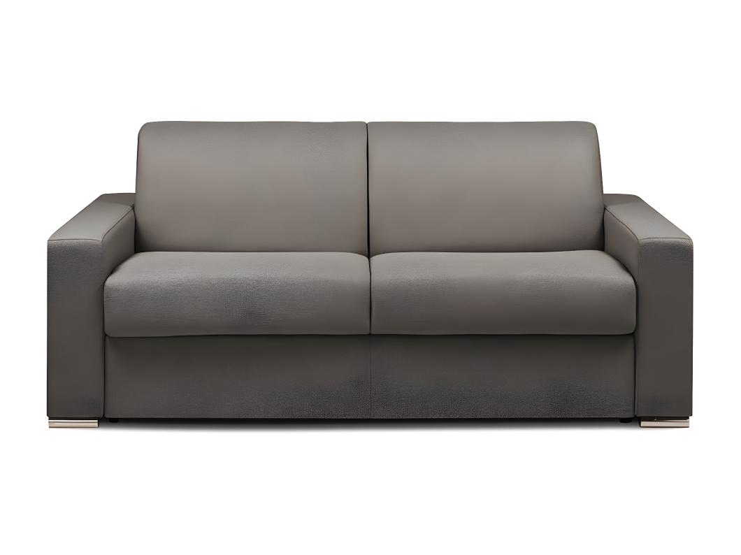 Schlafsofa 3-Sitzer - Liegefläche: 140 cm - Matratzenhöhe: 22 cm - Stoff - Anthrazit - CALITO