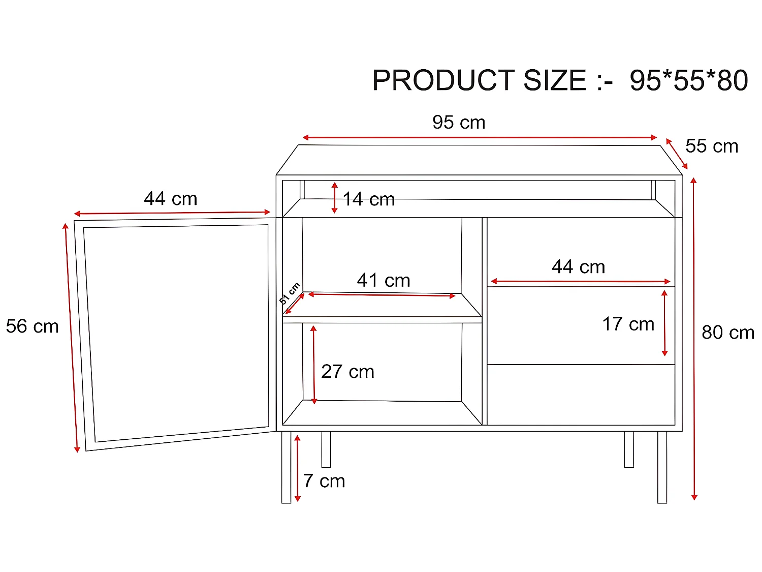 Meuble sous vasque en métal noir et bois de manguier - 95 cm - ERIDANI