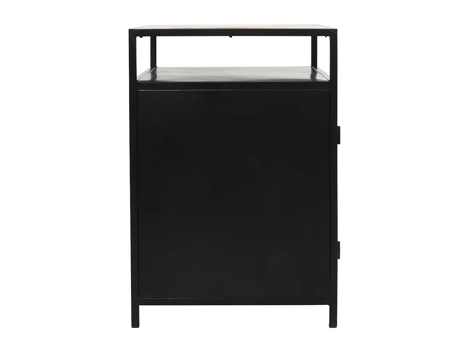 Meuble sous vasque en métal noir et bois de manguier - 95 cm - ERIDANI