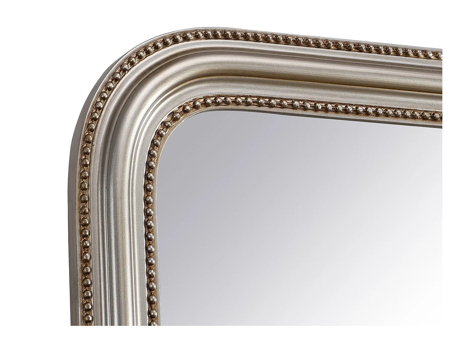 Specchio L. 80 x H. 110 cm in Legno di paulownia Champagne Stile vintage - HELOISE