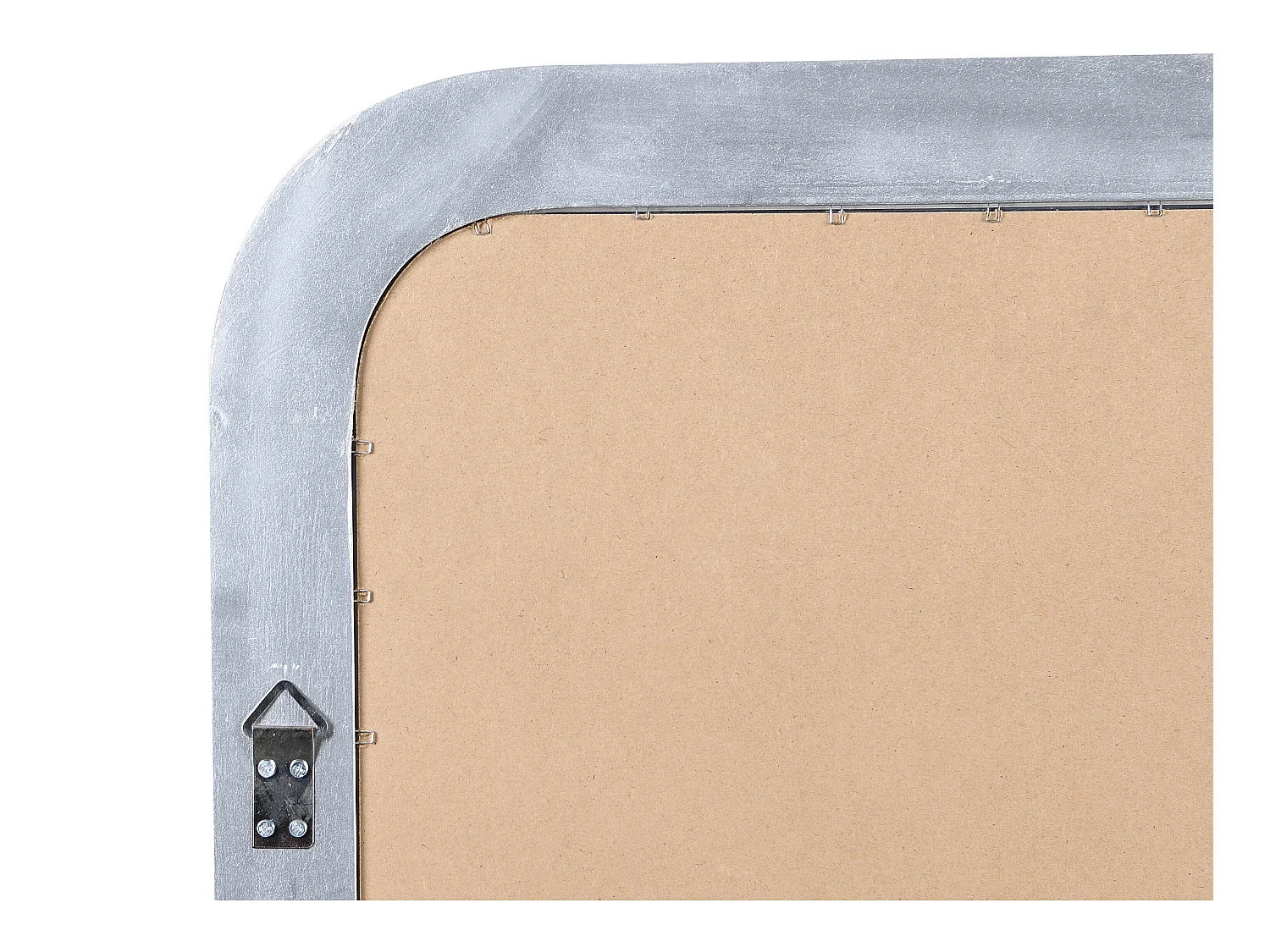 Specchio L. 80 x H. 110 cm in Legno di paulownia Champagne Stile vintage - HELOISE