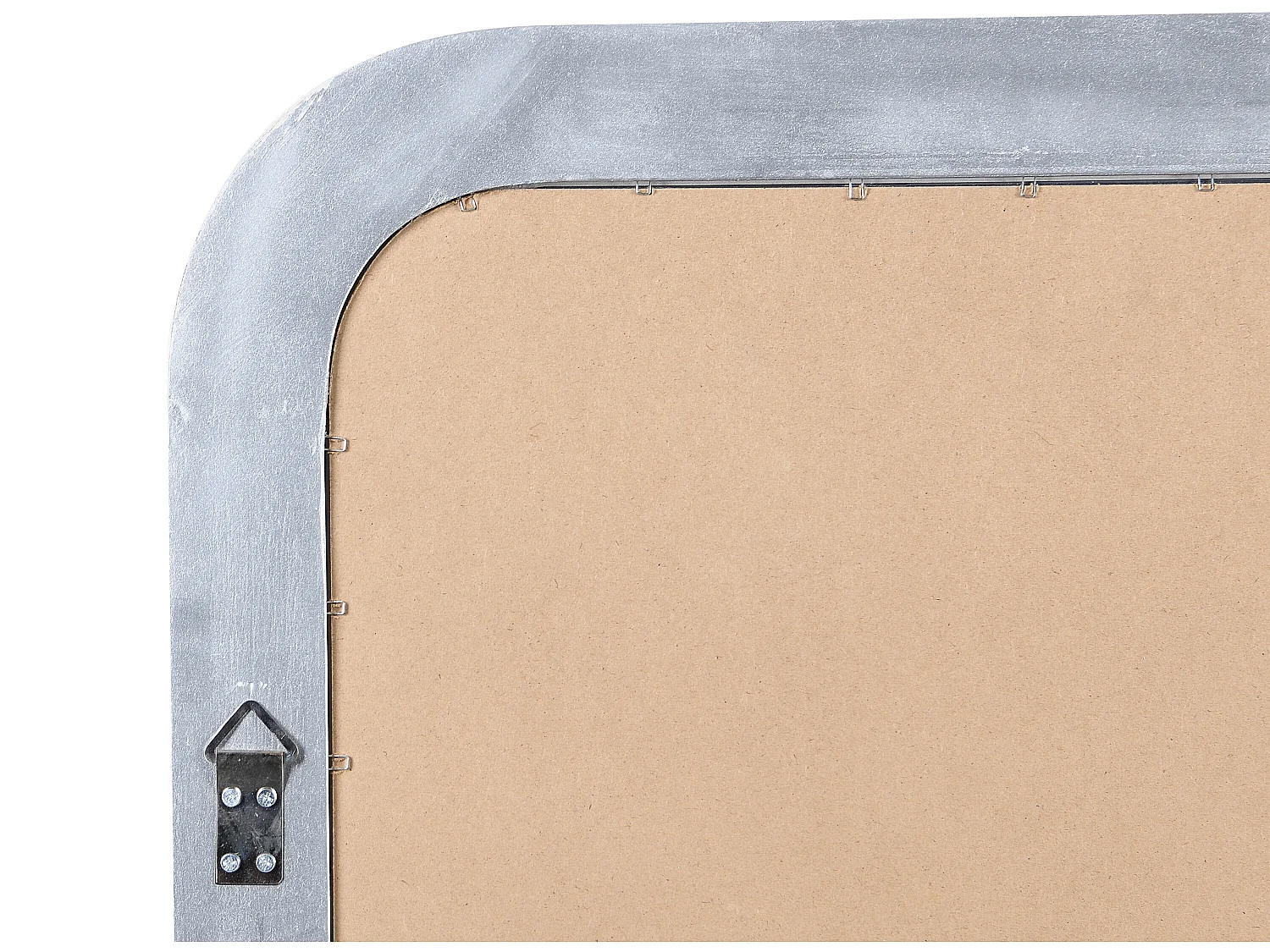 Lustro w stylu vintage z drewna paulowni - Szer. 80 x Wys. 110 cm - kolor szampański - HELOISE