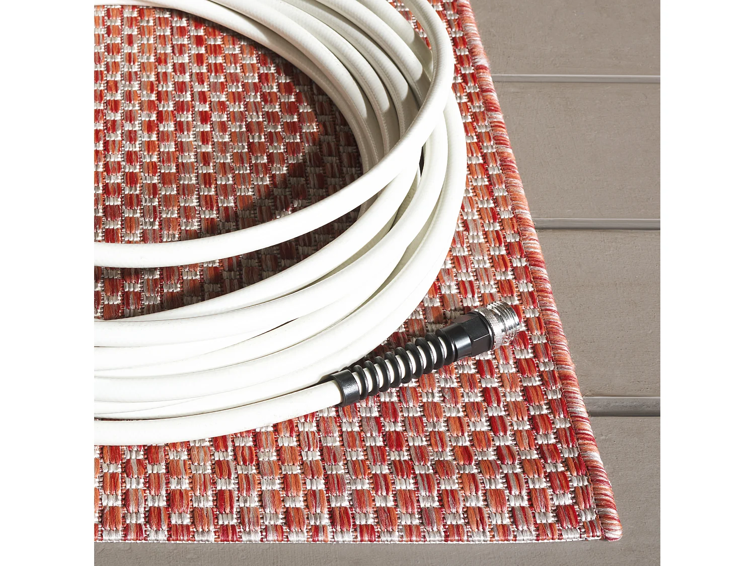 Tapis Rouge/Neutre 160 X 231 cm - Daphne