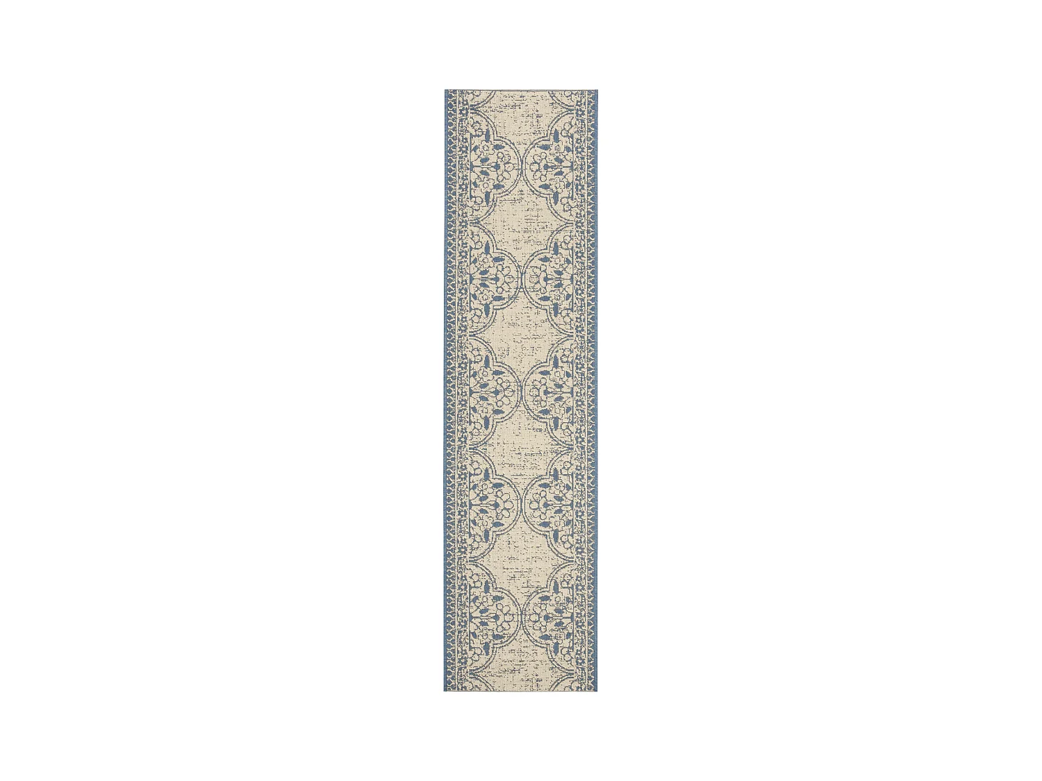 Tapis Bleu/Neutre 61 X 244 cm - Borano