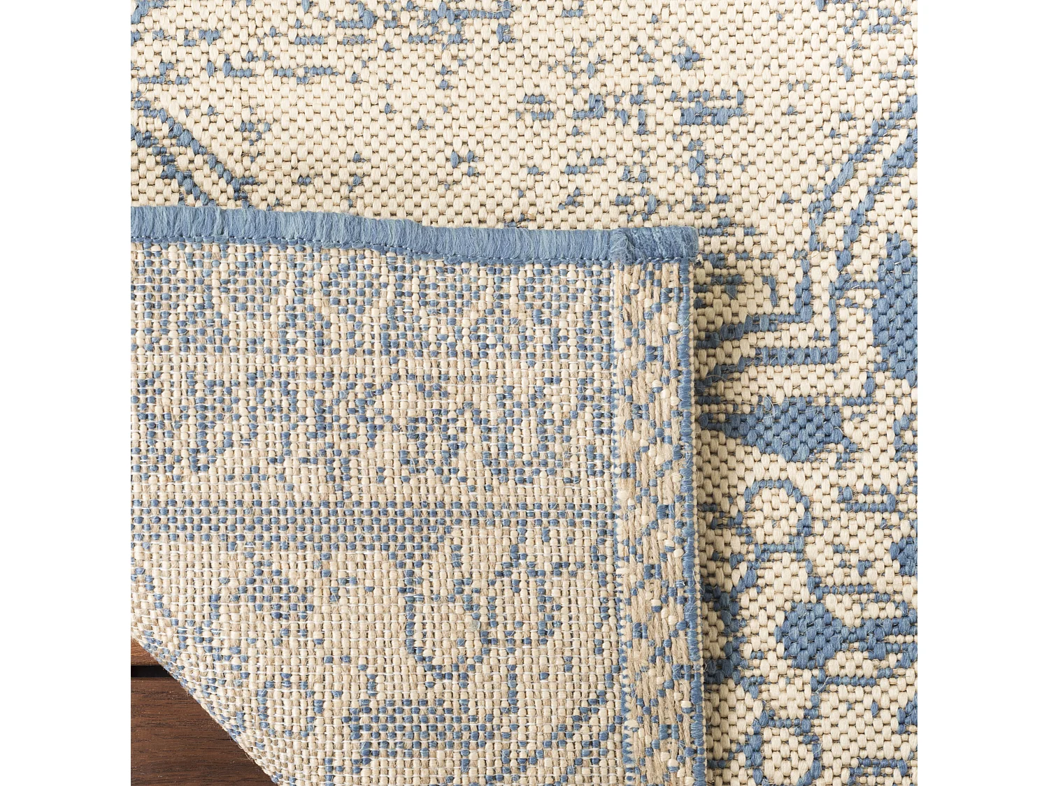 Tapis Bleu/Neutre 61 X 244 cm - Borano