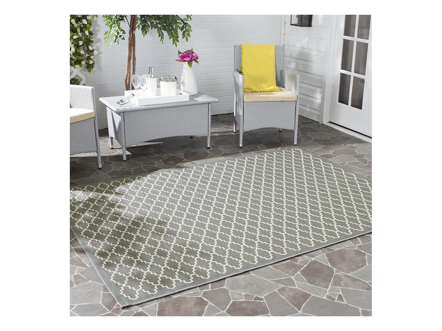 Tapis Gris/Neutre 160 X 231 cm - Zinnia