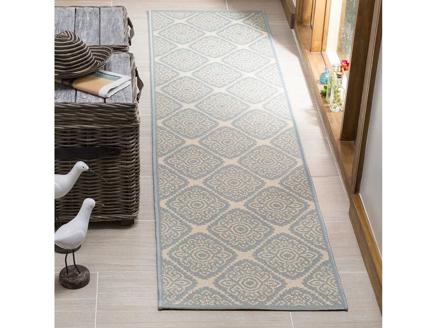 Tapis Bleu/Neutre 61 X 244 cm - Salina