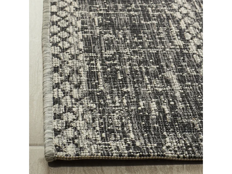 Tapis Gris/Noir 79 X 152 cm - Rafal