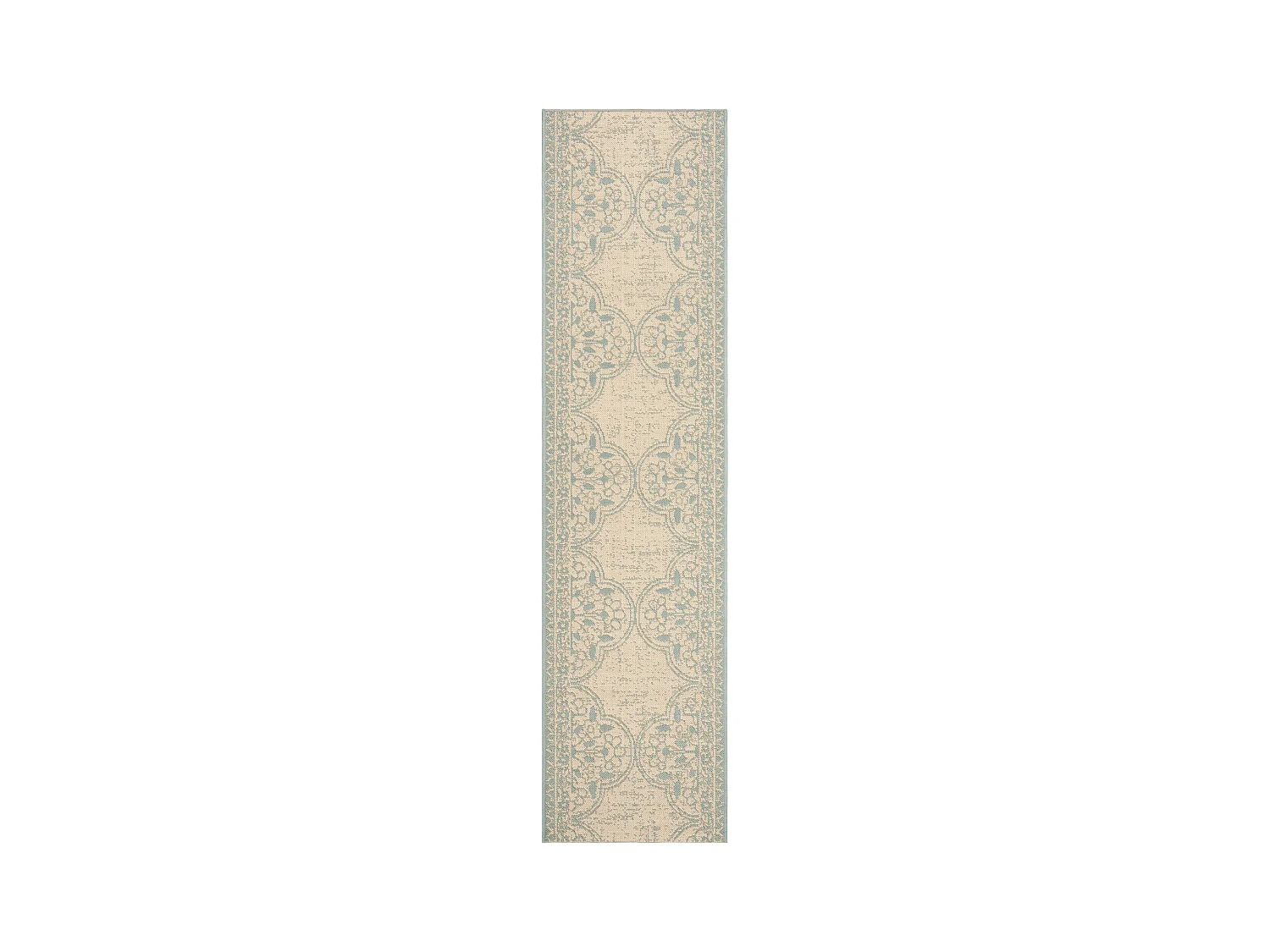 Tapis Bleu/Neutre 61 X 244 cm - Borano