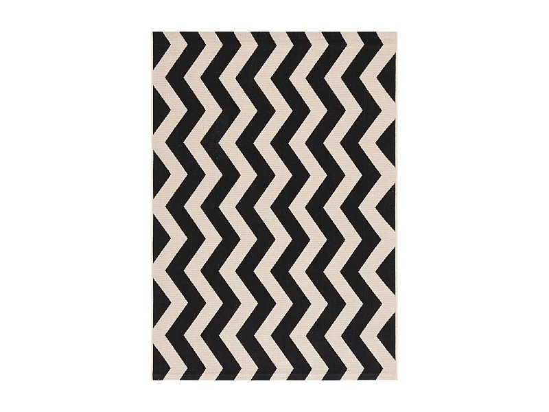 Tapis Noir/Neutre 160 X 231 cm - Amalfi