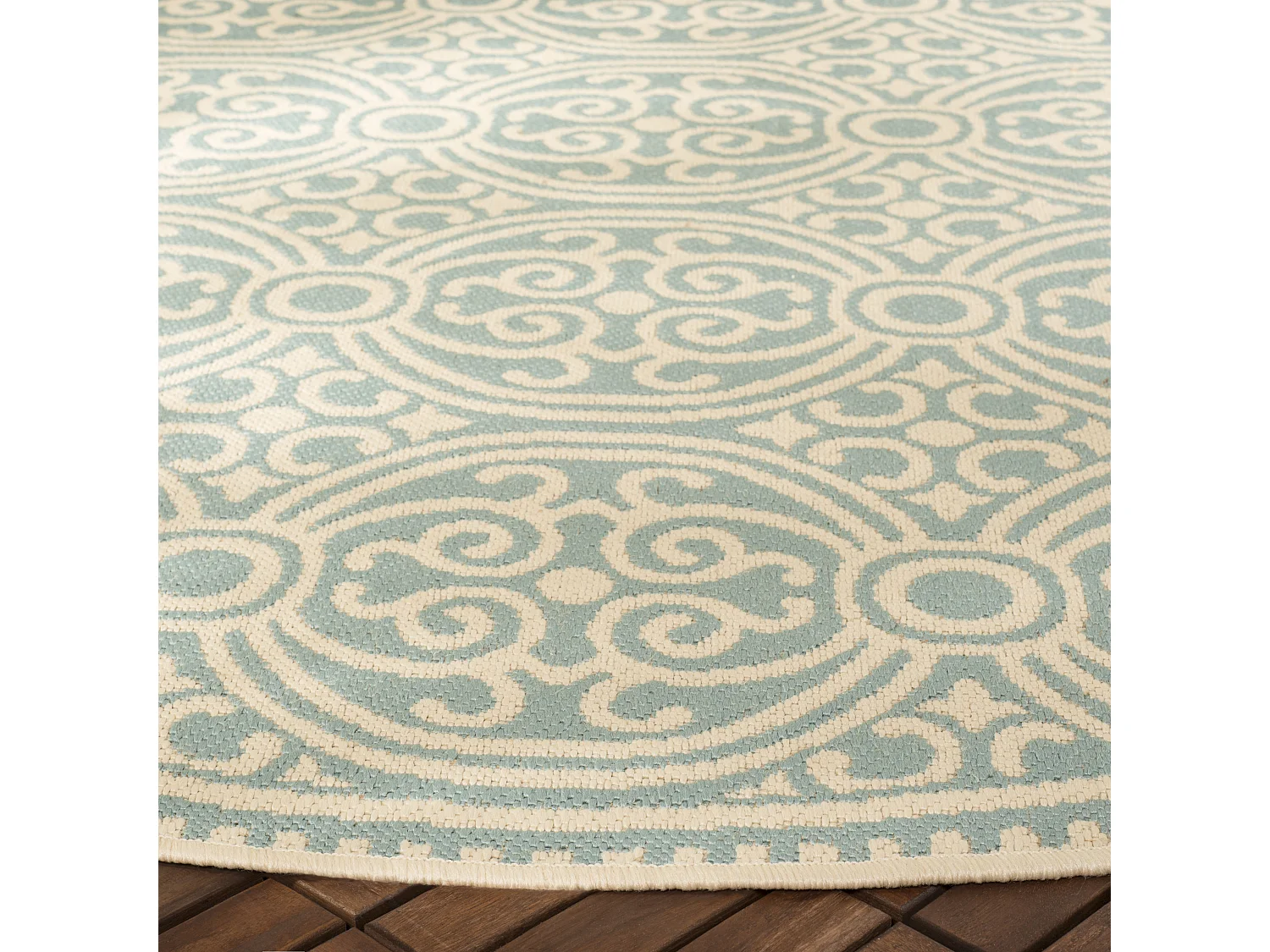 Tapis Bleu/Neutre 79 X 152 cm - Alicudi