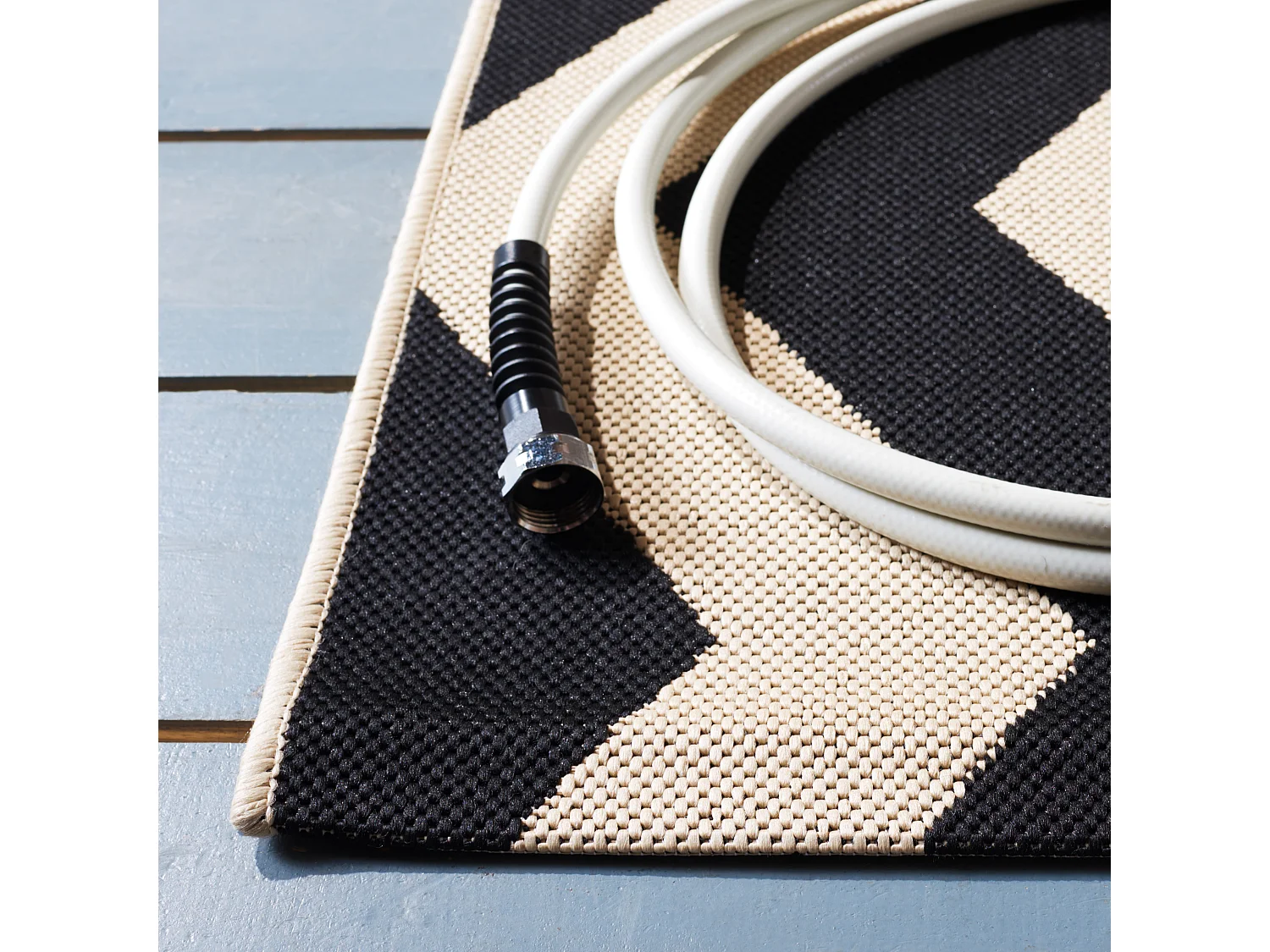 Tapis Noir/Neutre 201 X 290 cm - Amalfi