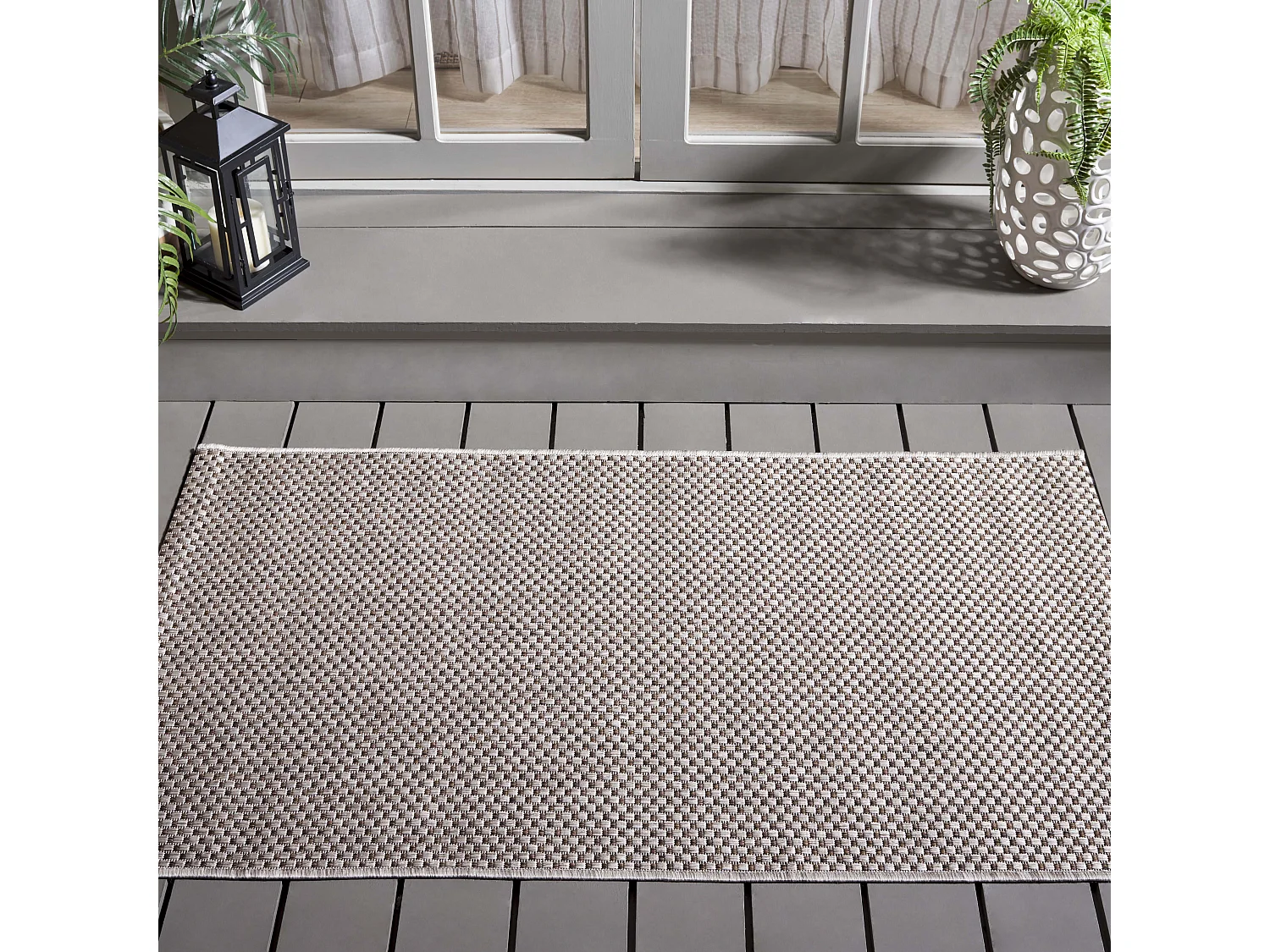 Tapis Neutre/Marron 79 X 152 cm - Daphne