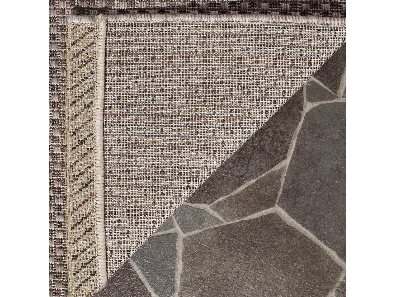 Tapis Neutre/Marron 79 X 152 cm - Daphne